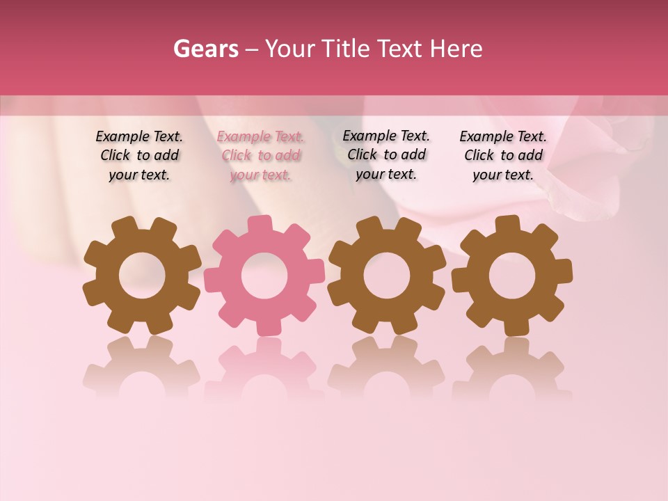 Giving Palms Pink PowerPoint Template