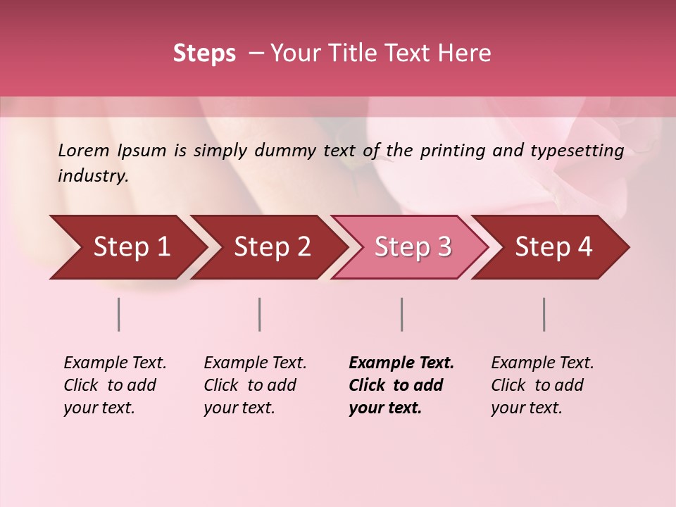Giving Palms Pink PowerPoint Template