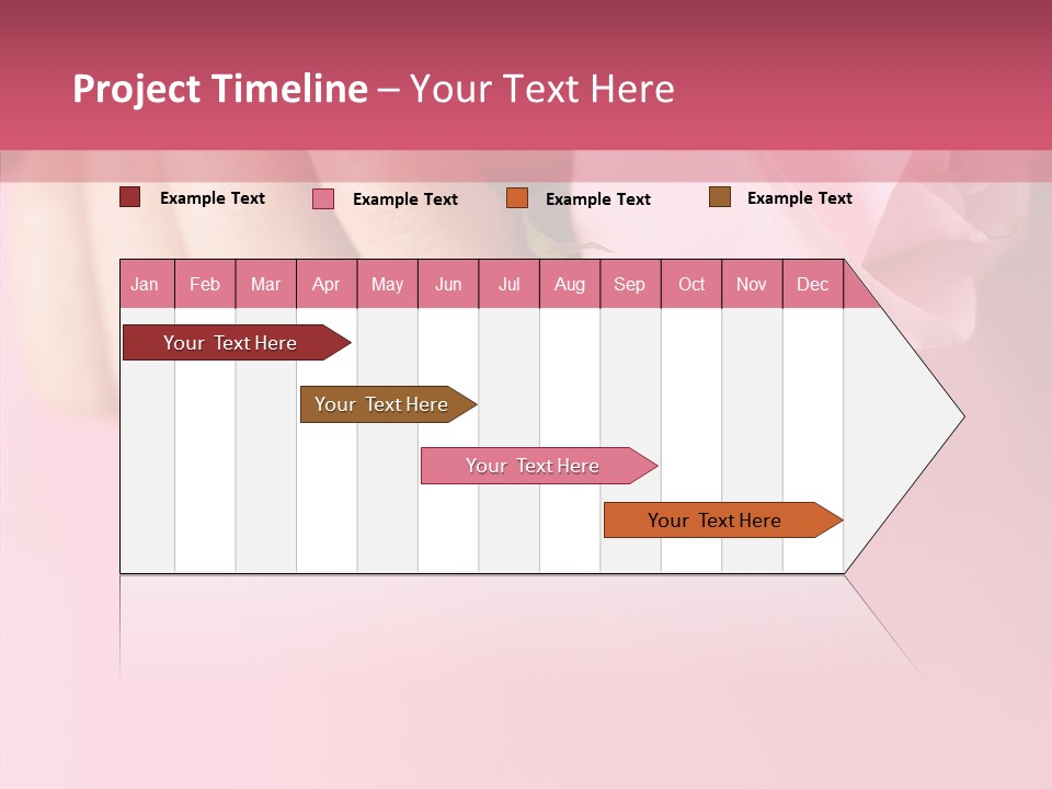 Giving Palms Pink PowerPoint Template