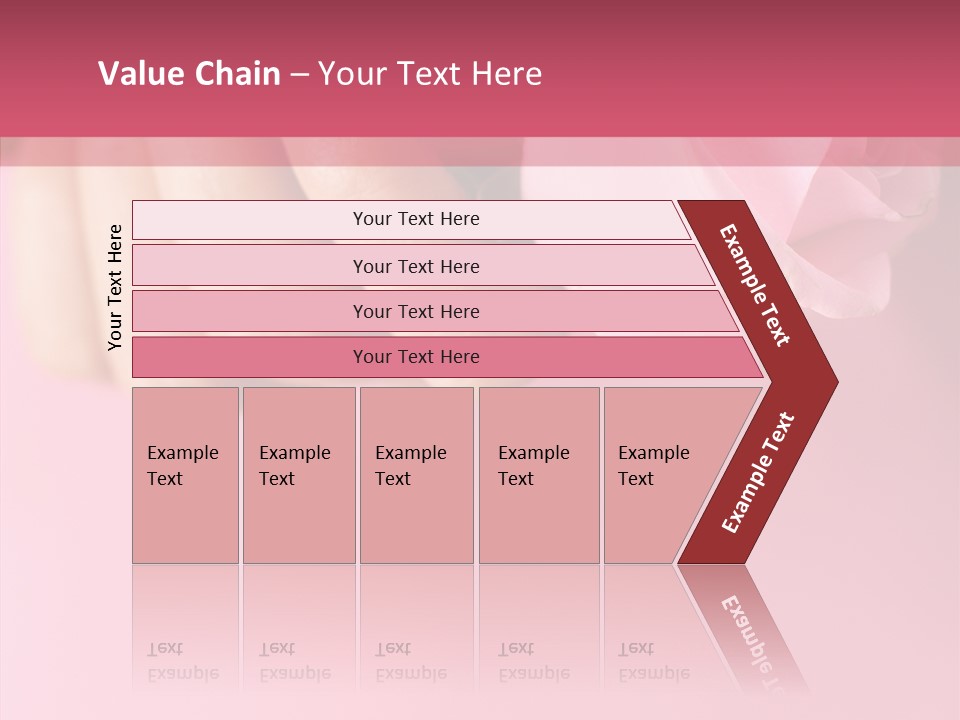 Giving Palms Pink PowerPoint Template