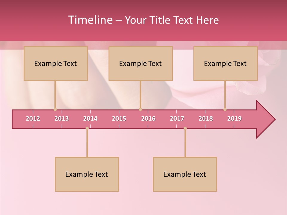 Giving Palms Pink PowerPoint Template
