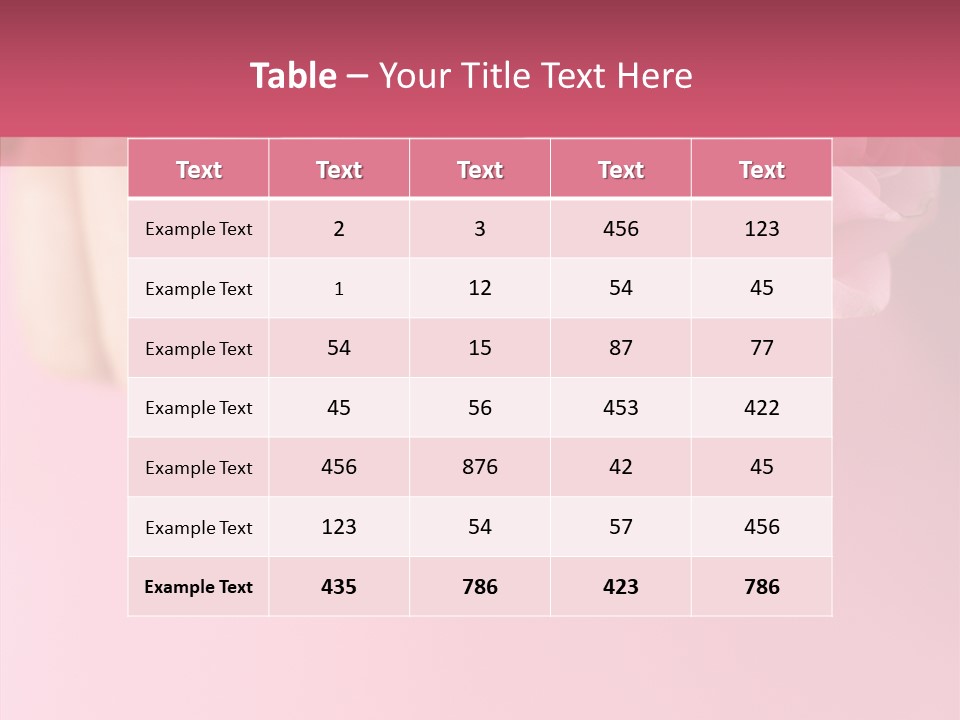 Giving Palms Pink PowerPoint Template