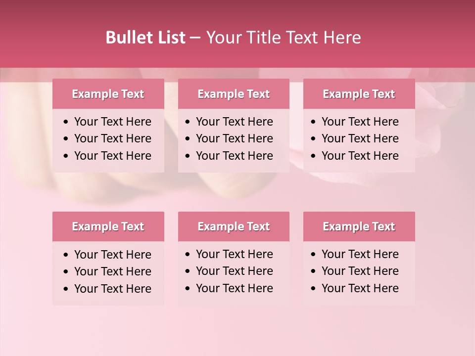 Giving Palms Pink PowerPoint Template