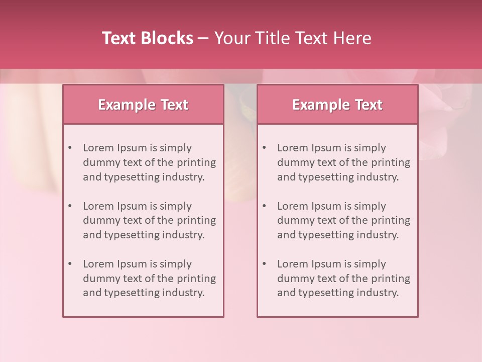 Giving Palms Pink PowerPoint Template