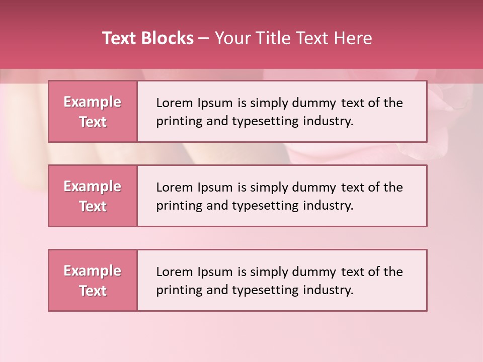 Giving Palms Pink PowerPoint Template