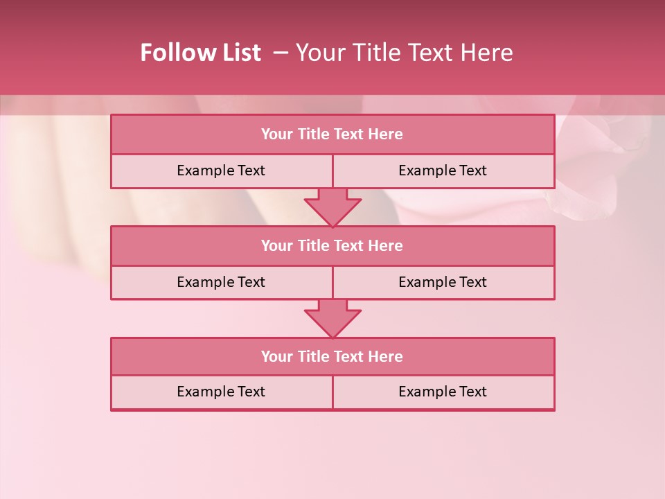 Giving Palms Pink PowerPoint Template