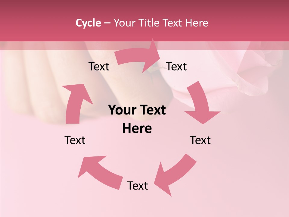 Giving Palms Pink PowerPoint Template