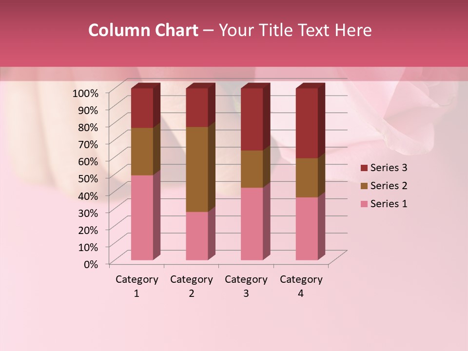 Giving Palms Pink PowerPoint Template
