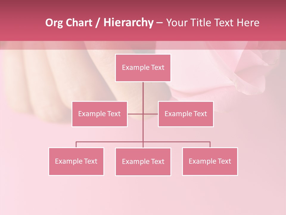 Giving Palms Pink PowerPoint Template