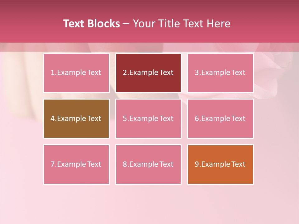 Giving Palms Pink PowerPoint Template