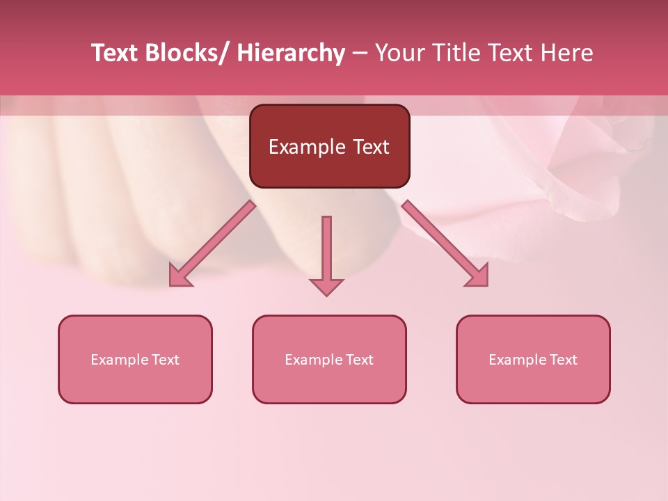 Giving Palms Pink PowerPoint Template