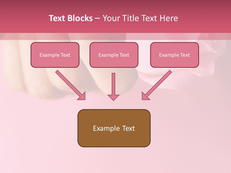 Giving Palms Pink PowerPoint Template