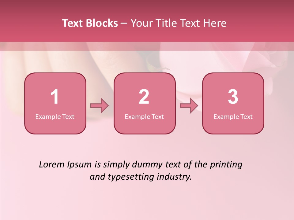 Giving Palms Pink PowerPoint Template