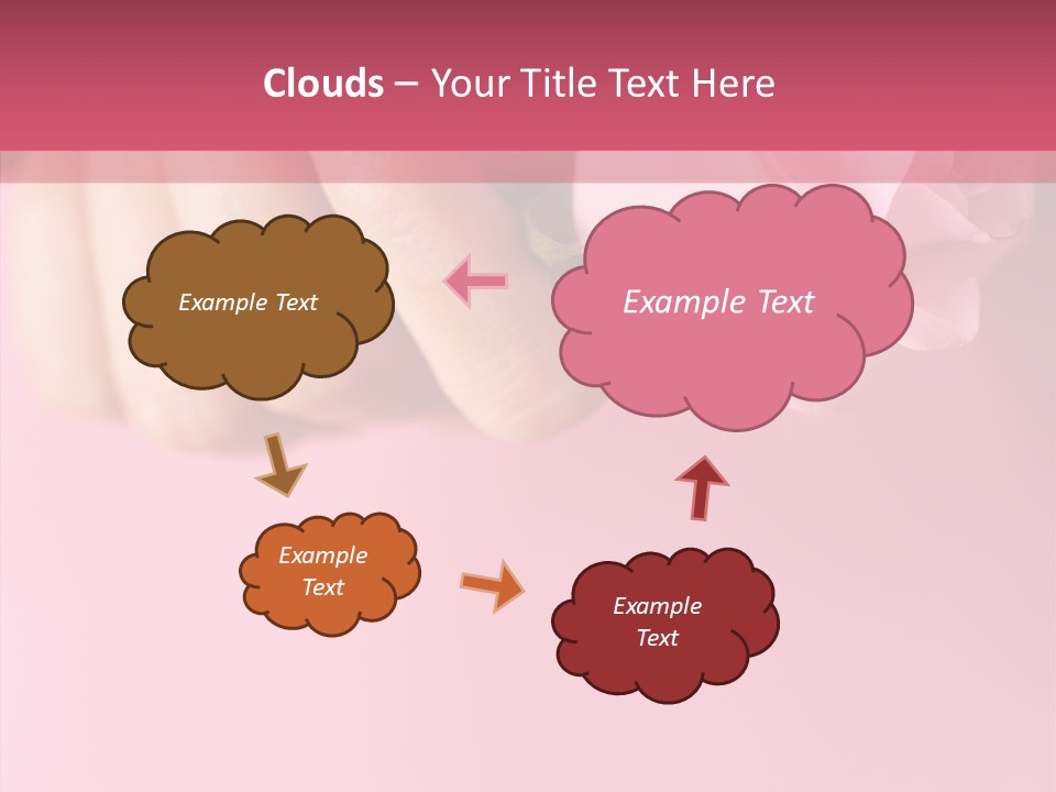 Giving Palms Pink PowerPoint Template