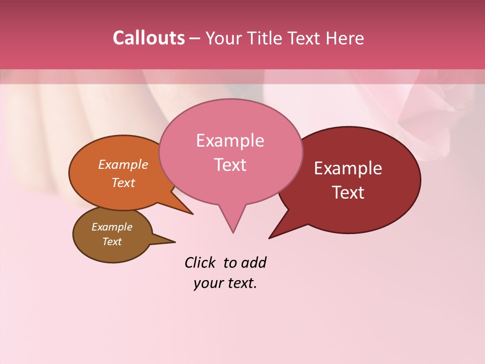 Giving Palms Pink PowerPoint Template