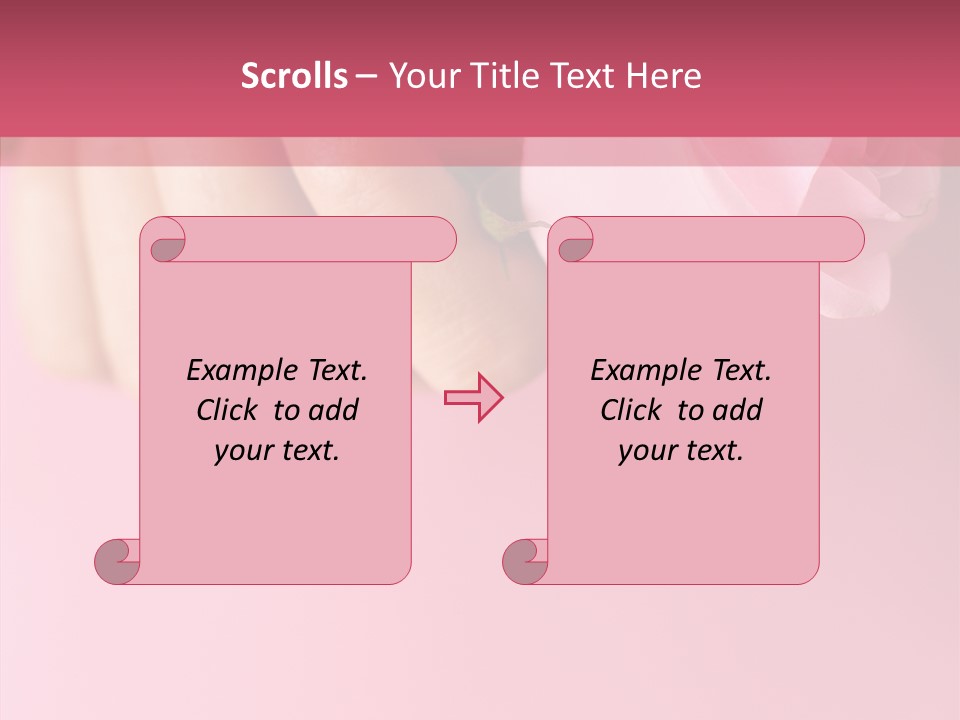 Giving Palms Pink PowerPoint Template