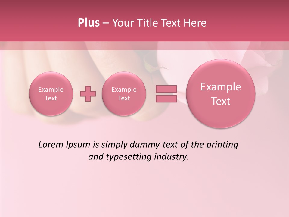 Giving Palms Pink PowerPoint Template