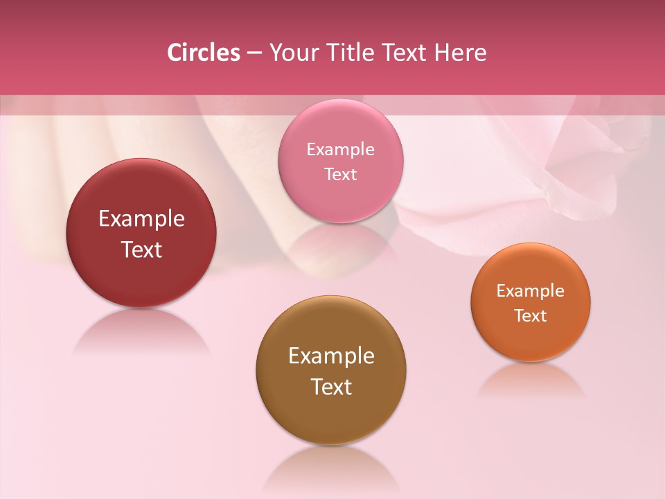 Giving Palms Pink PowerPoint Template