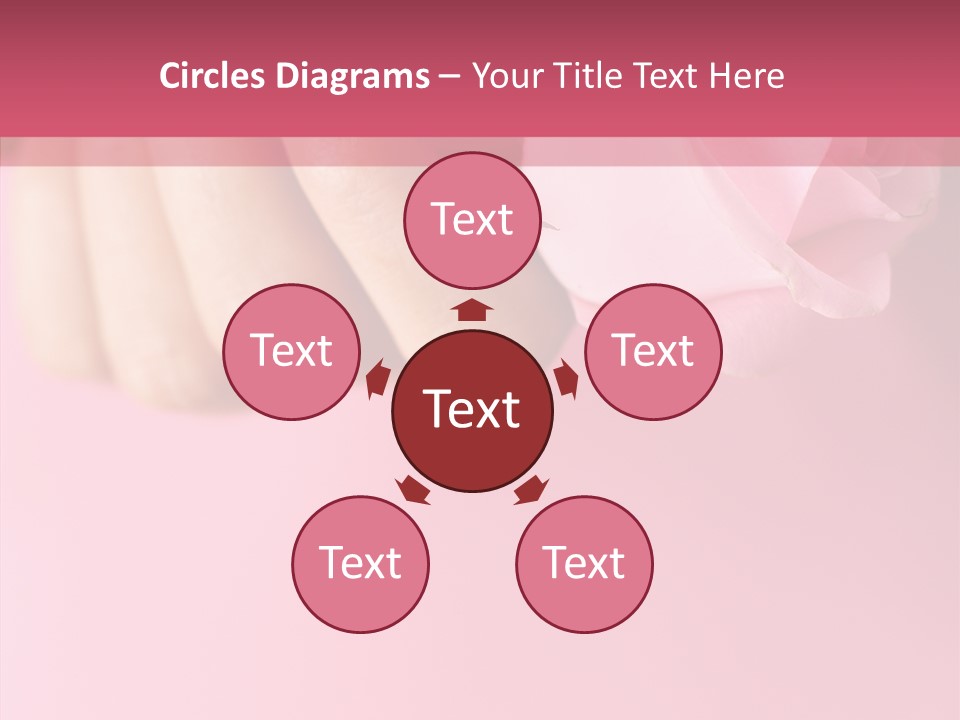 Giving Palms Pink PowerPoint Template