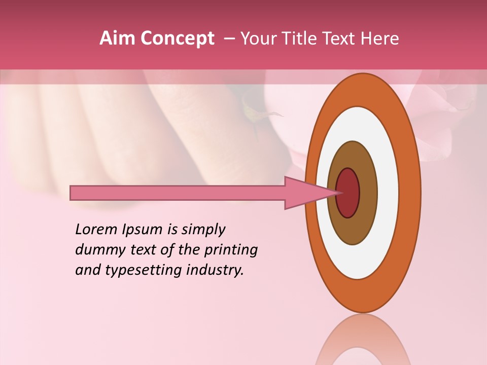 Giving Palms Pink PowerPoint Template