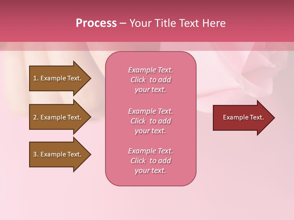 Giving Palms Pink PowerPoint Template