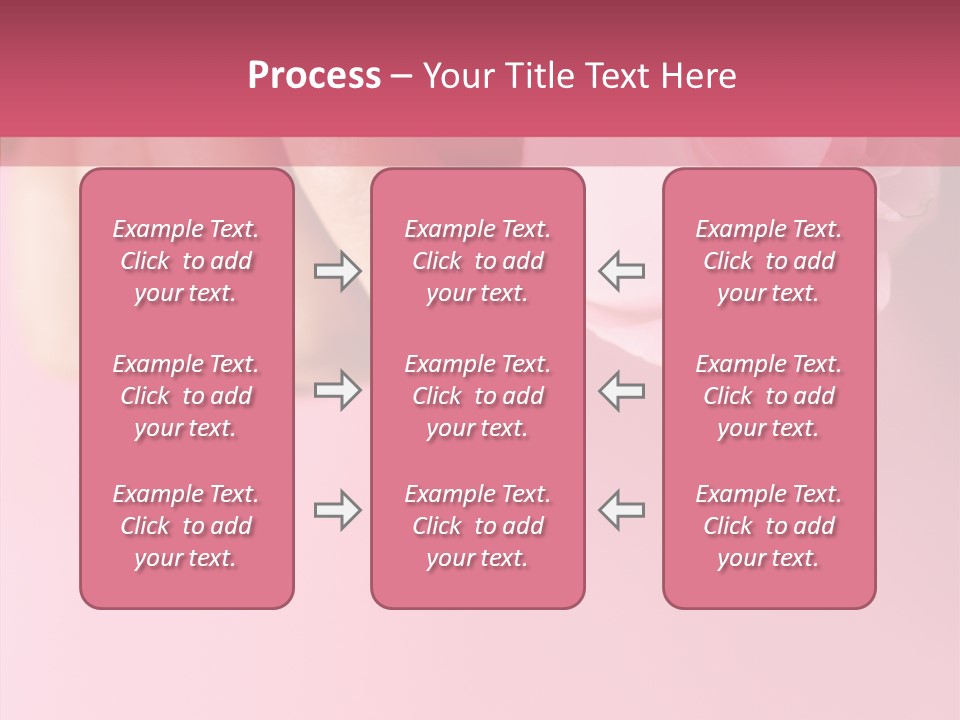 Giving Palms Pink PowerPoint Template
