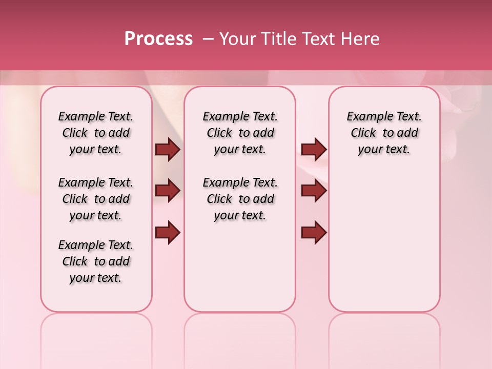 Giving Palms Pink PowerPoint Template