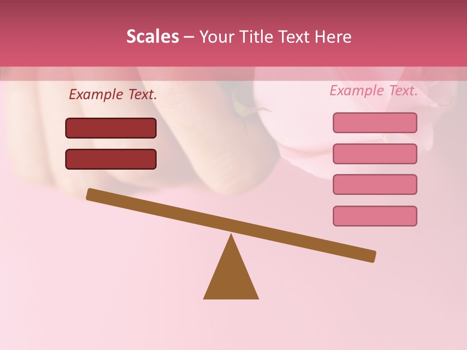 Giving Palms Pink PowerPoint Template