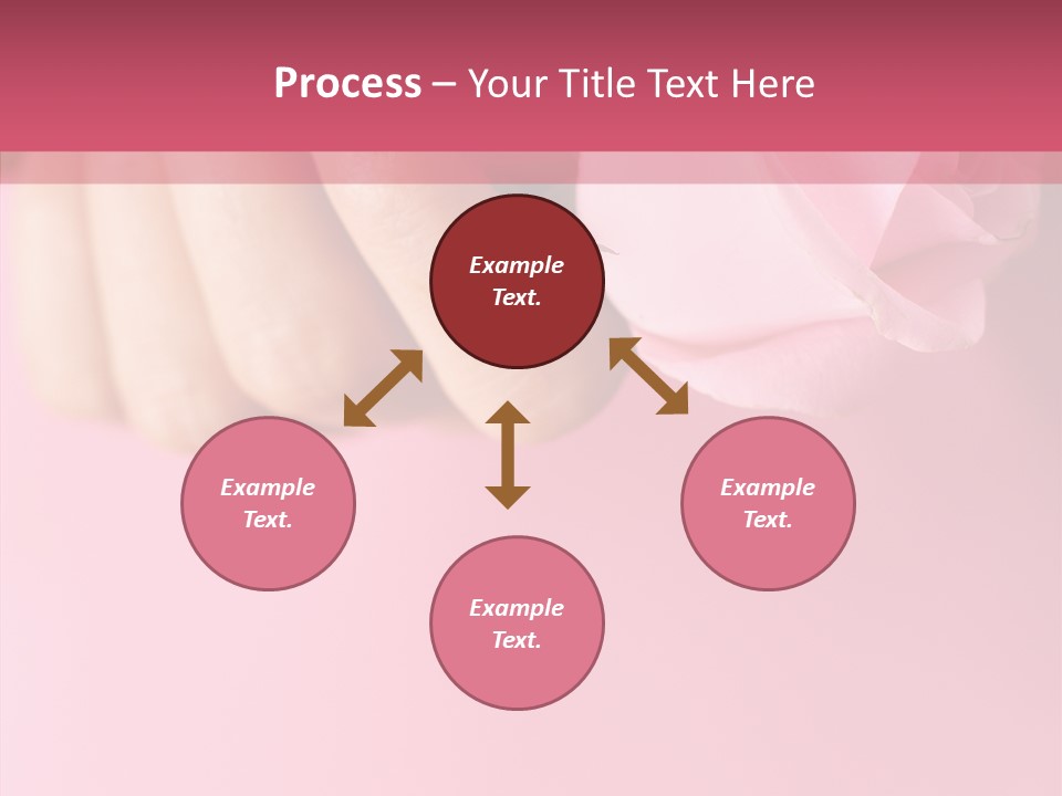 Giving Palms Pink PowerPoint Template