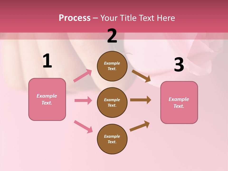 Giving Palms Pink PowerPoint Template