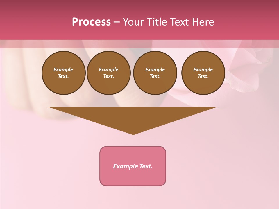 Giving Palms Pink PowerPoint Template