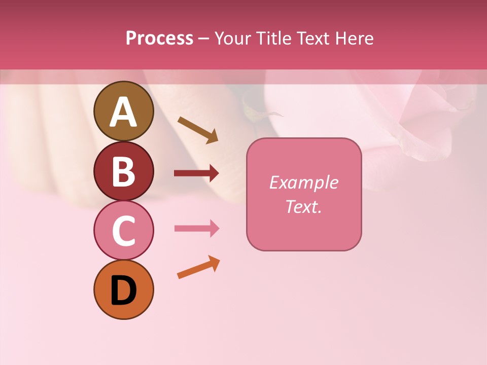 Giving Palms Pink PowerPoint Template