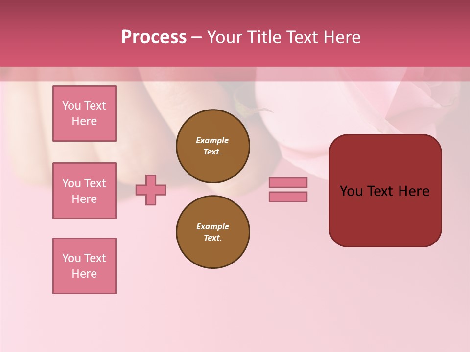 Giving Palms Pink PowerPoint Template