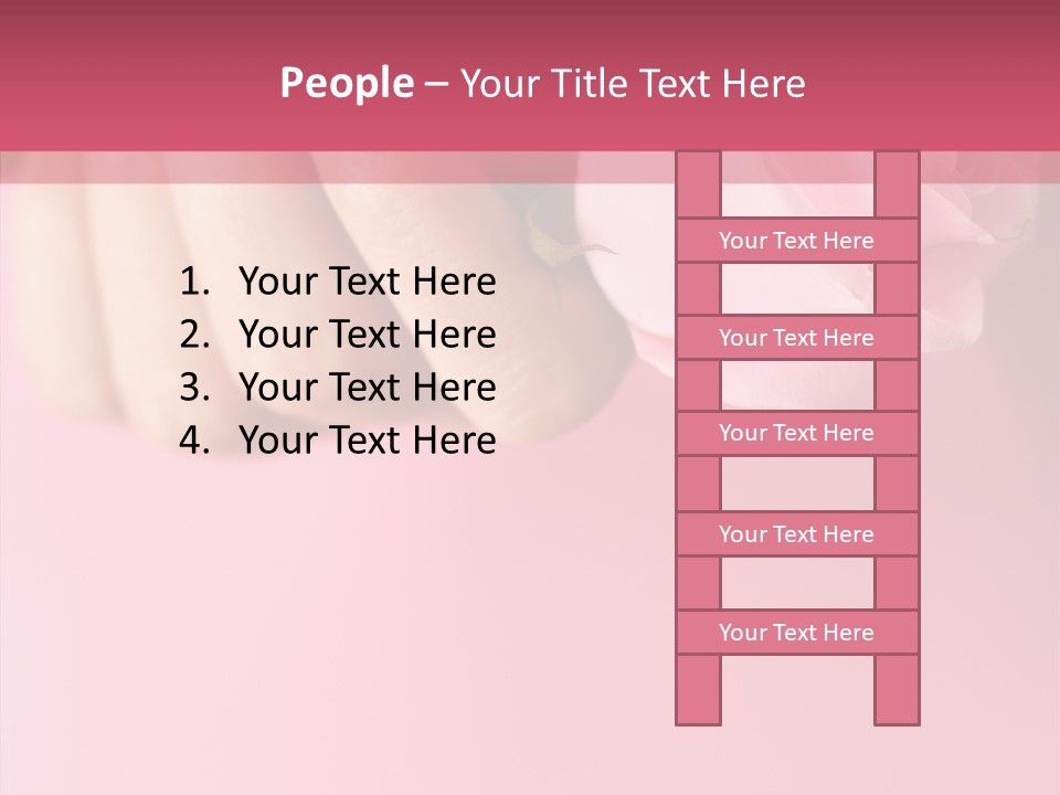 Giving Palms Pink PowerPoint Template