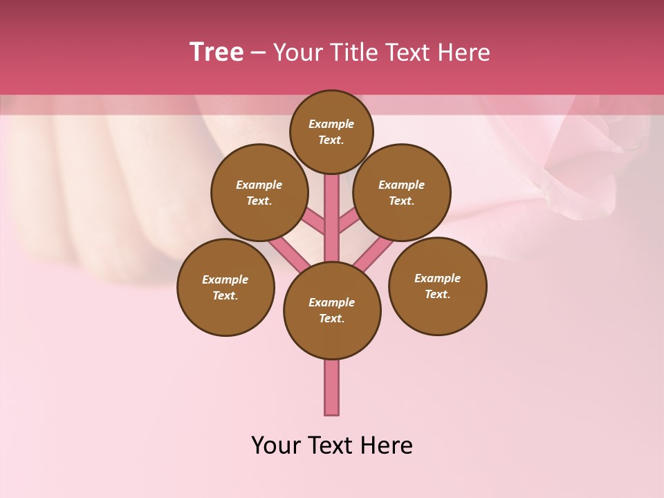 Giving Palms Pink PowerPoint Template