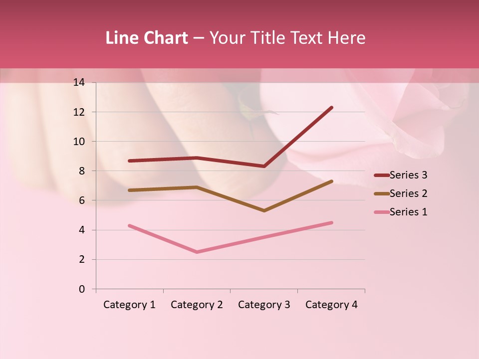 Giving Palms Pink PowerPoint Template