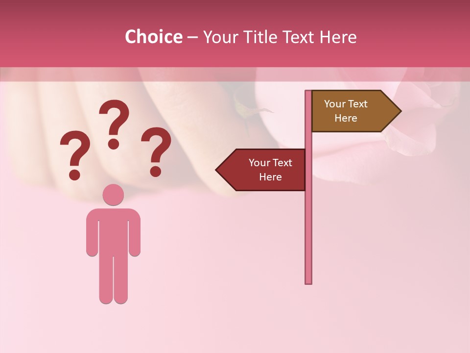 Giving Palms Pink PowerPoint Template
