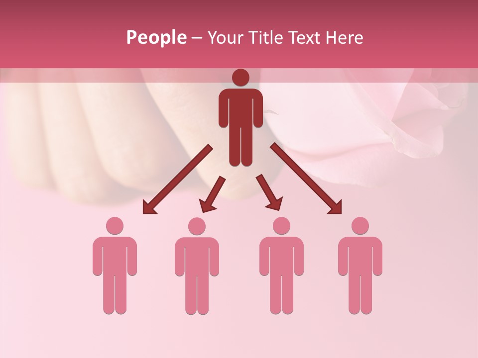 Giving Palms Pink PowerPoint Template