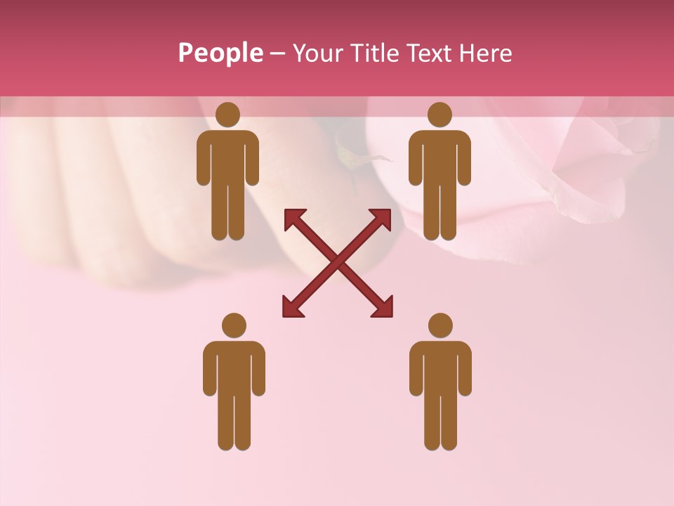 Giving Palms Pink PowerPoint Template