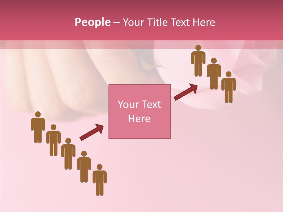 Giving Palms Pink PowerPoint Template
