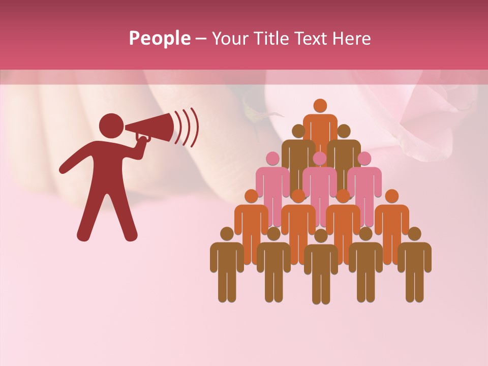 Giving Palms Pink PowerPoint Template