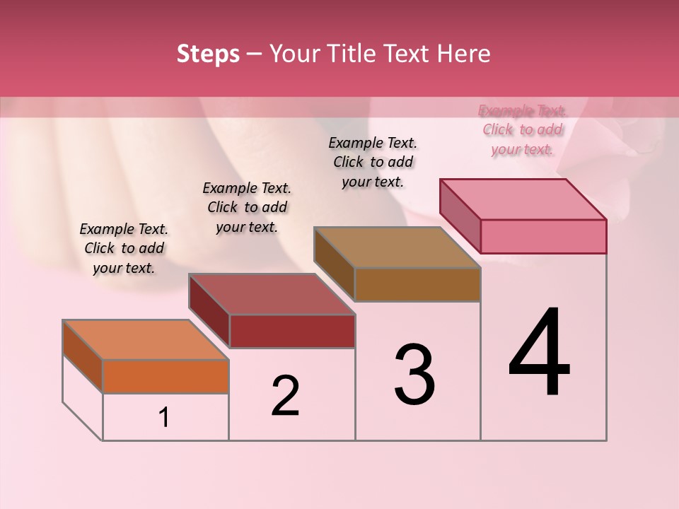 Giving Palms Pink PowerPoint Template