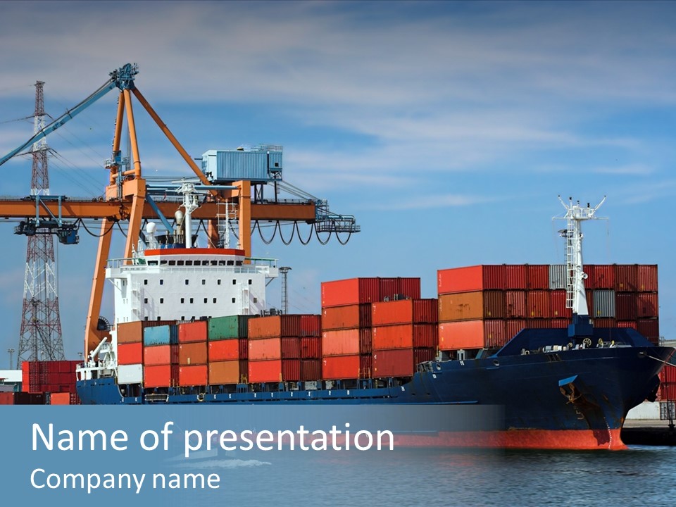 Trade Carrier Discharge PowerPoint Template