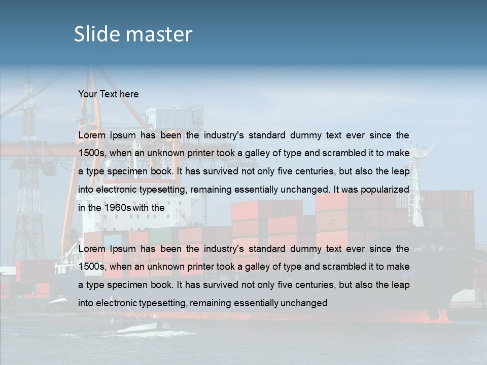 Trade Carrier Discharge PowerPoint Template