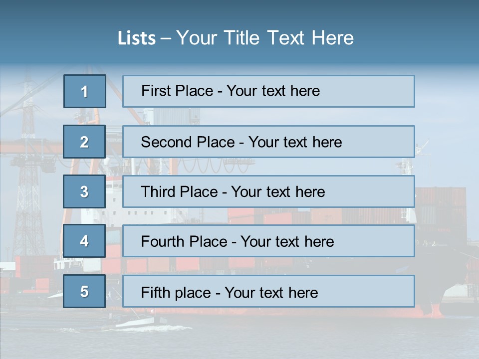 Trade Carrier Discharge PowerPoint Template