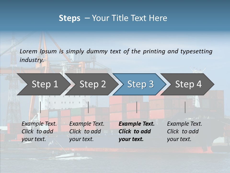 Trade Carrier Discharge PowerPoint Template