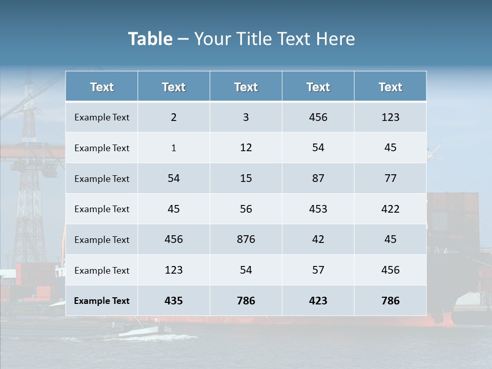 Trade Carrier Discharge PowerPoint Template