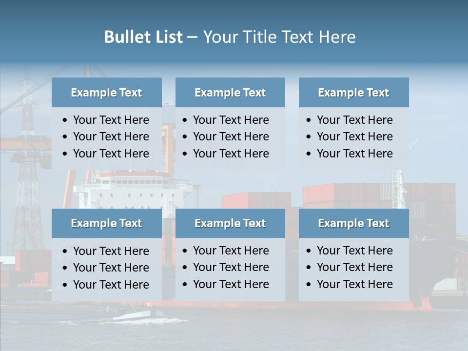 Trade Carrier Discharge PowerPoint Template