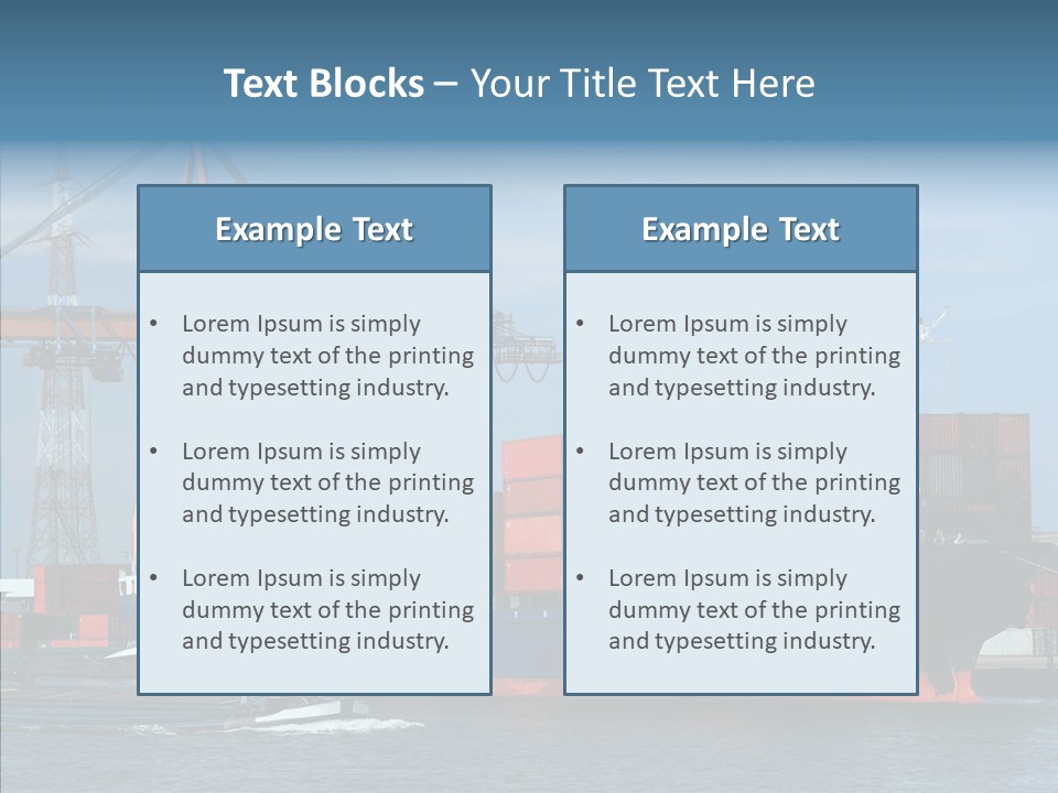 Trade Carrier Discharge PowerPoint Template