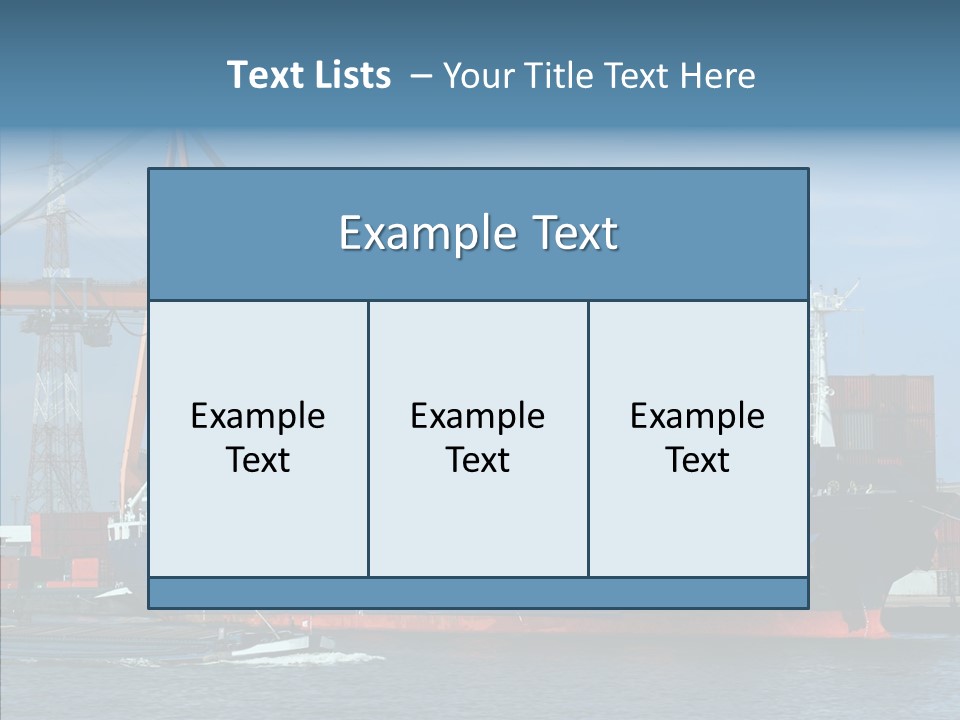 Trade Carrier Discharge PowerPoint Template